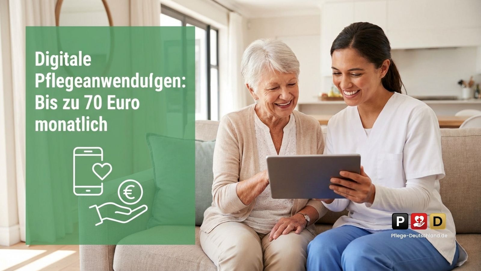Digitale Pflegeanwendungen ab 2026: Bis zu 70 Euro monatlich – aber nicht für jede App