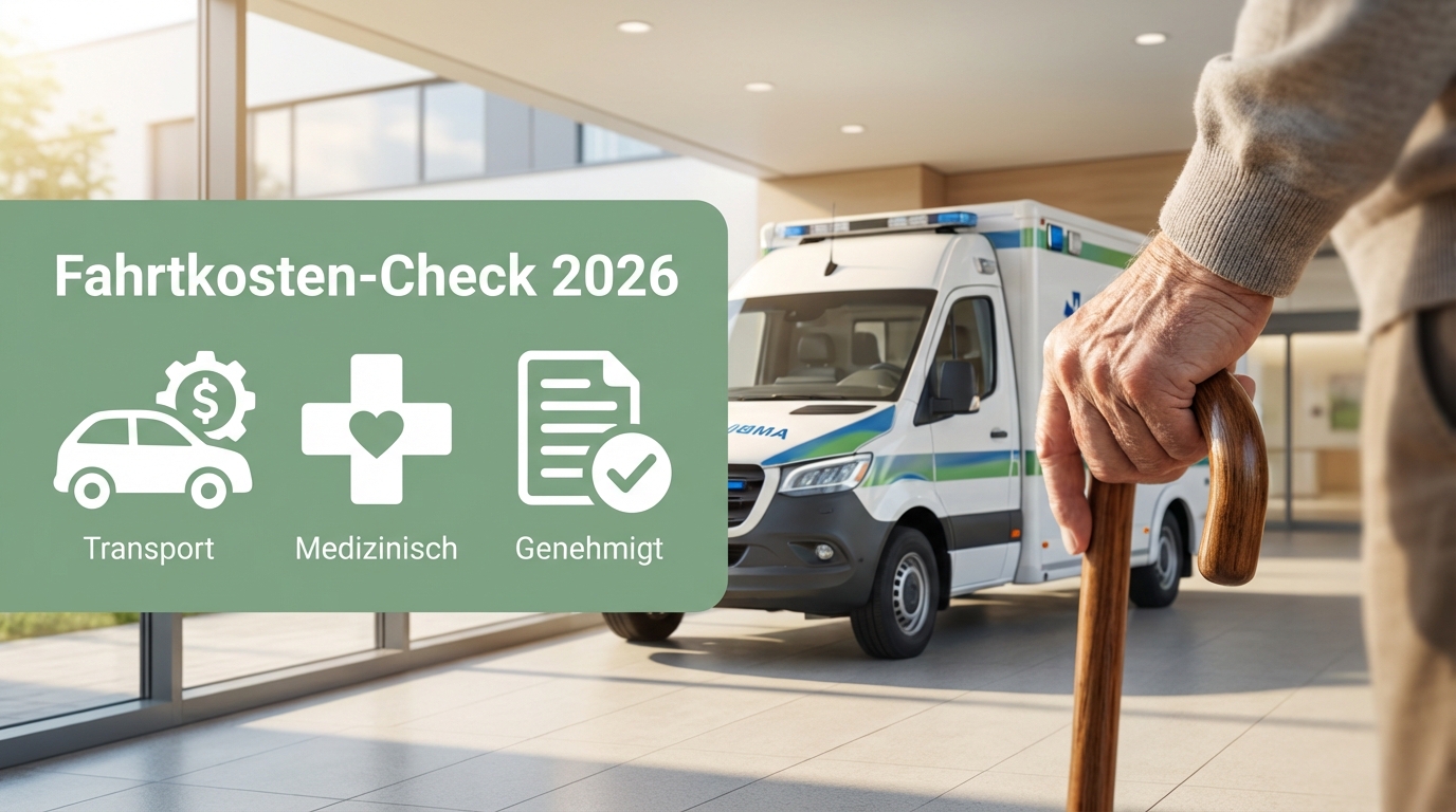 Fahrtkosten 2026: Wer zahlt Krankentransporte bei Pflegegrad 2 ab Februar?
