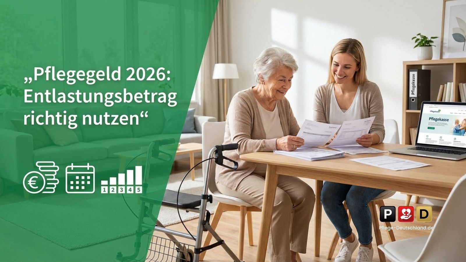 Pflegegeld 2026: 1.572 Euro Entlastungsbetrag richtig nutzen