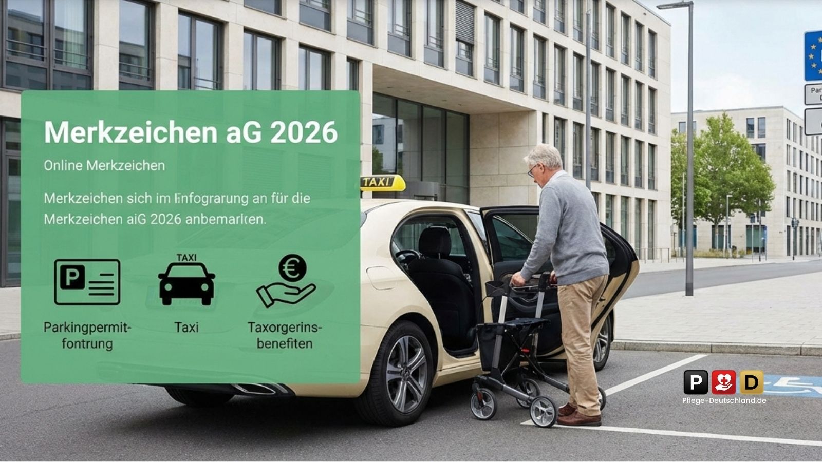 Merkzeichen aG 2026: Aktuelle Vorteile bei Taxi, Parkausweis & Steuern