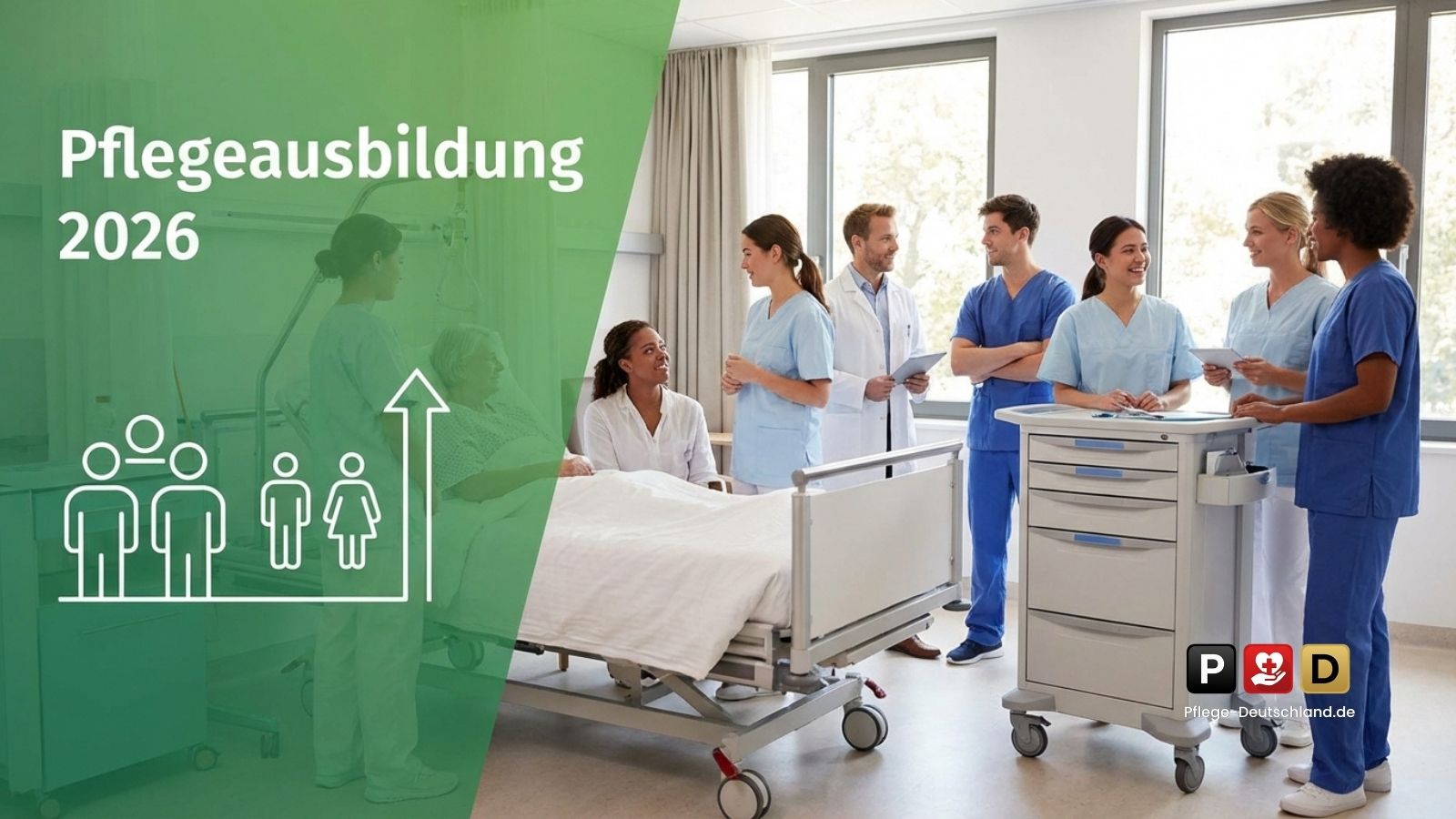 Pflegeausbildung 2026: Mehr Azubis, mehr Männer – Frauen dominieren